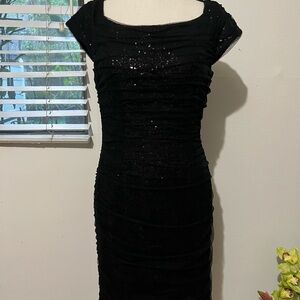 Lauren Ralph Lauren Black Sequin Mini Dress